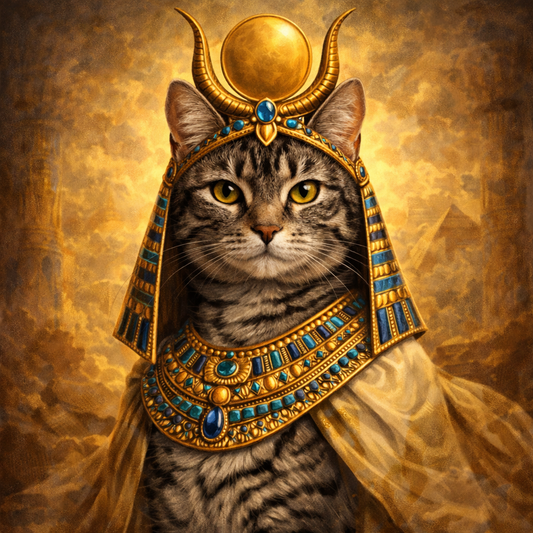 *Digital* Funny Custom Pet Portraits  Eqyptians