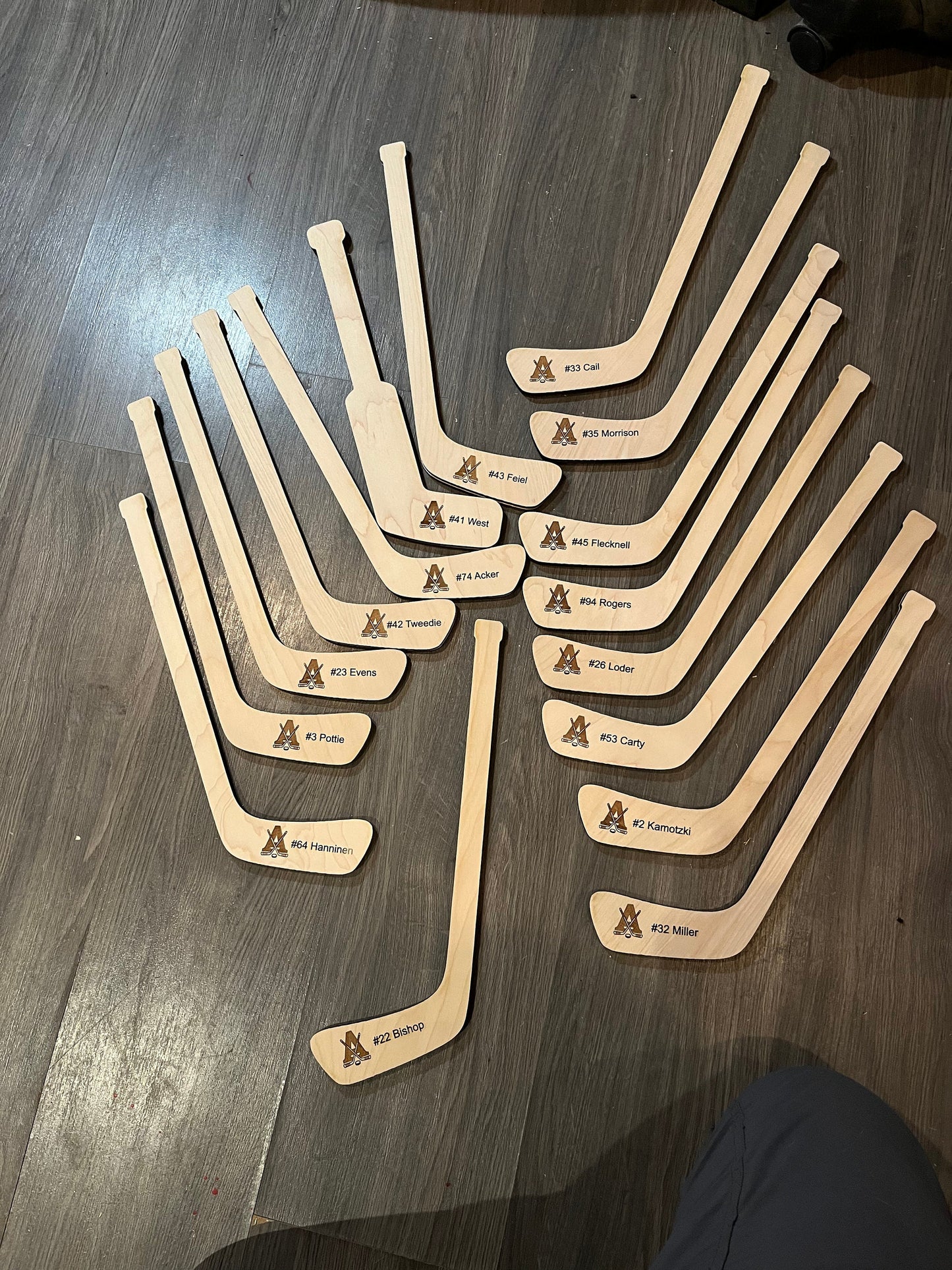Set of 30 mini sticks